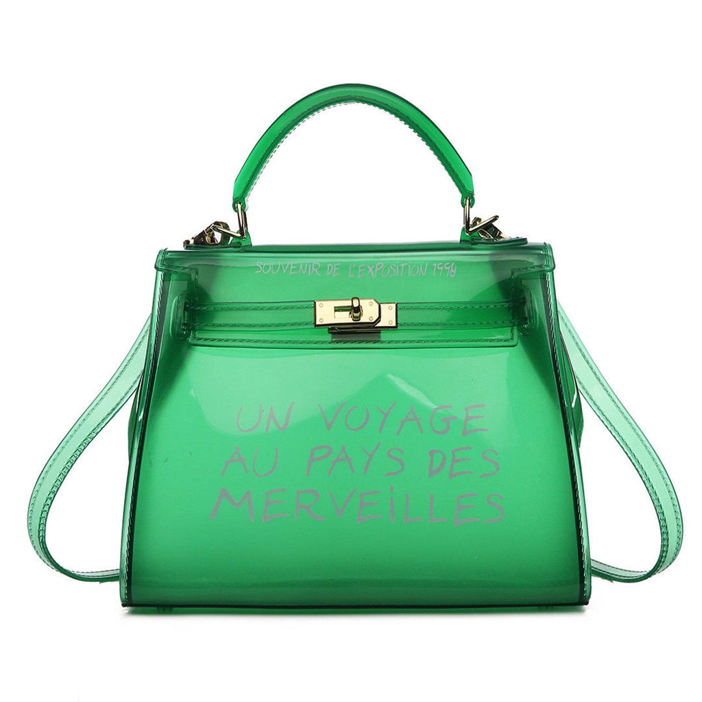KIKI GREEN UN VOYAGE GRAFFITI BAG SMALL - Celeb Threads