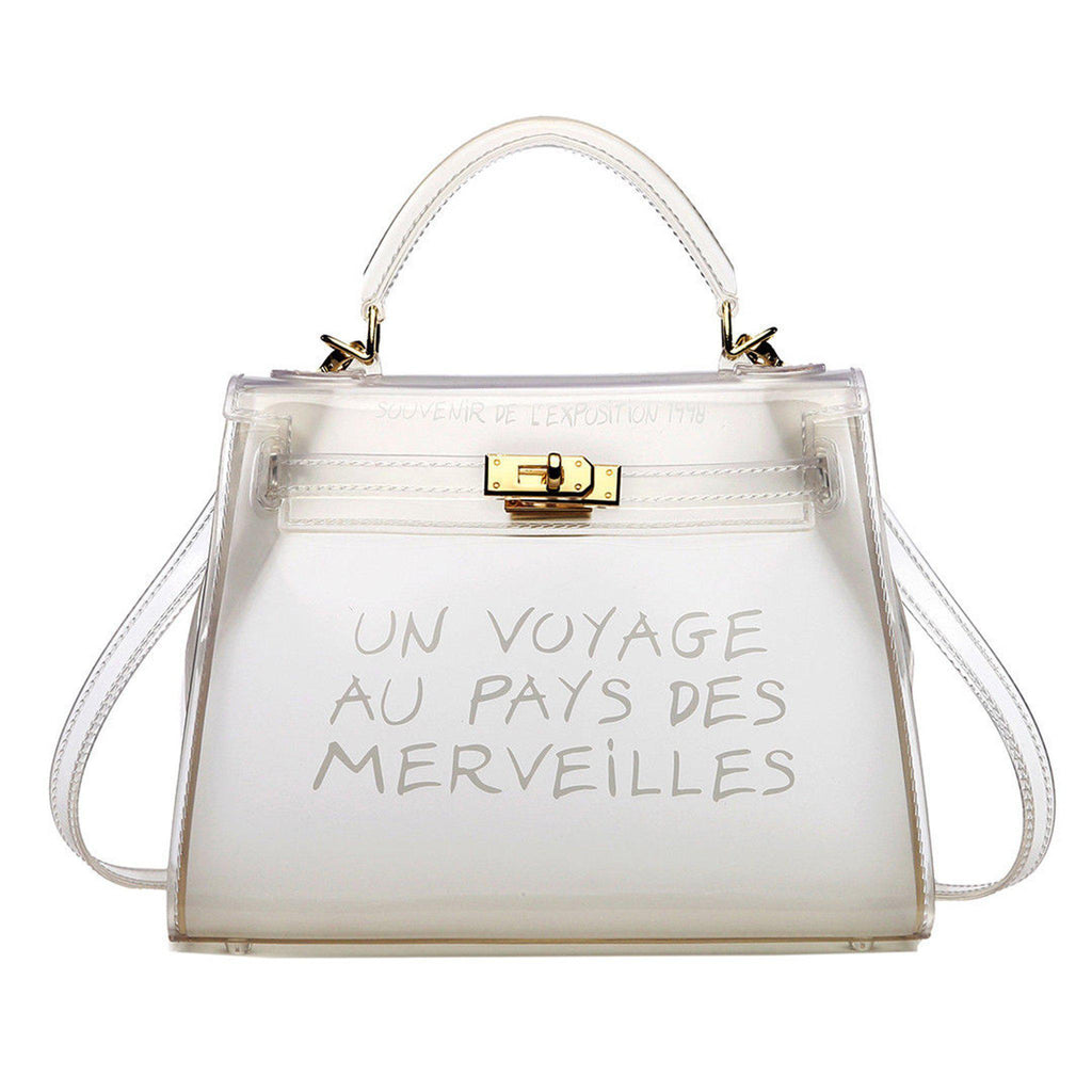 KIKI CLEAR UN VOYAGE GRAFFITI BAG SMALL - Celeb Threads