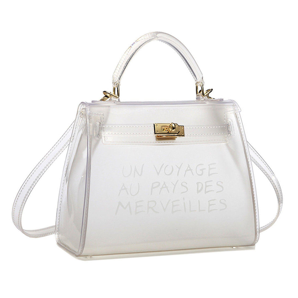 KIKI CLEAR UN VOYAGE GRAFFITI BAG SMALL - Celeb Threads