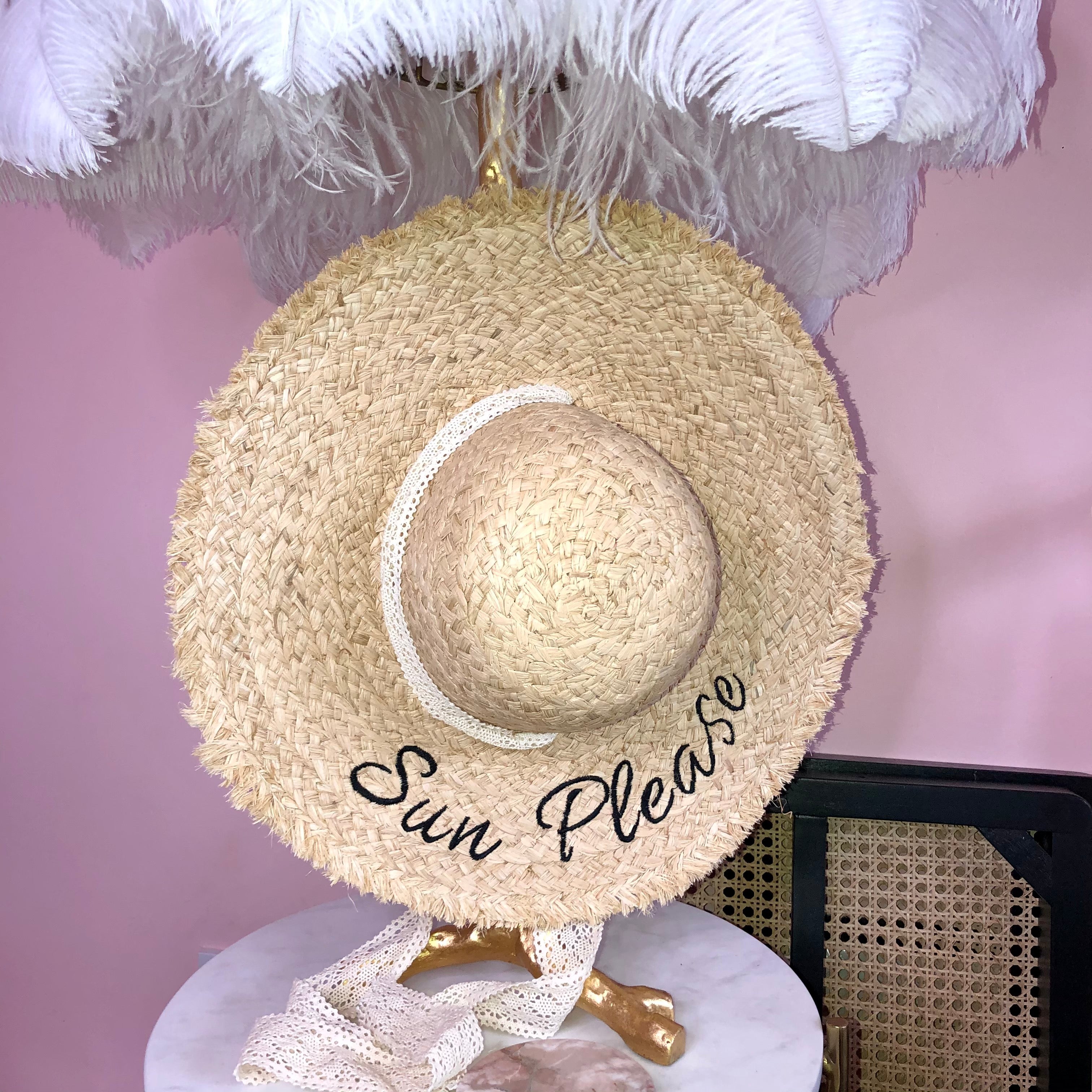 Sun Please Raffia Hat - Celeb Threads
